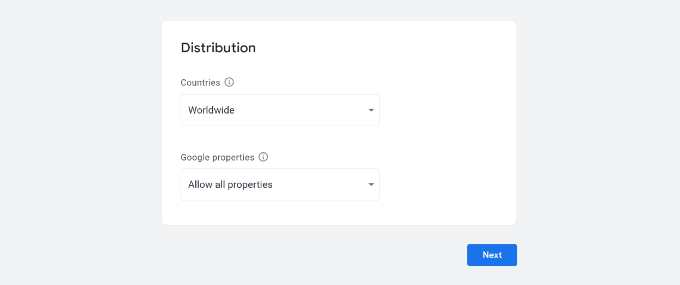 Add distribution information