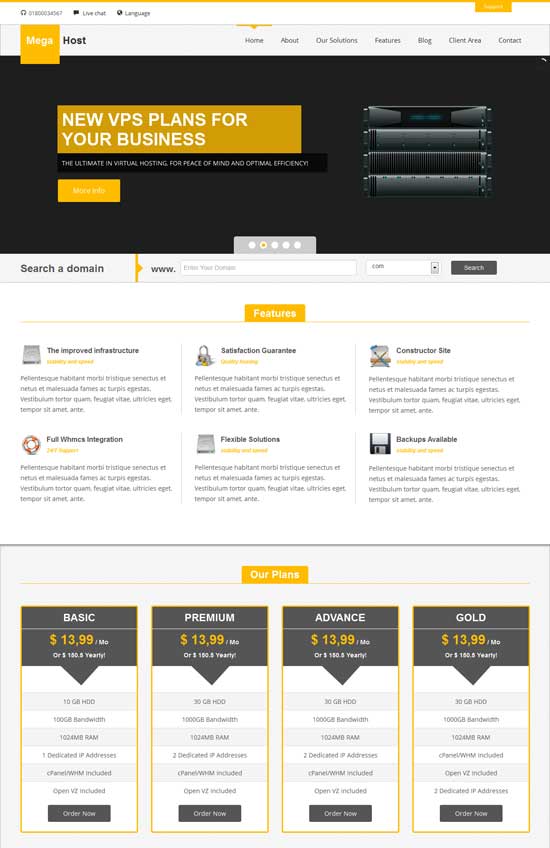 MegaHost-Responsive-Hosting---Wordpress-模板