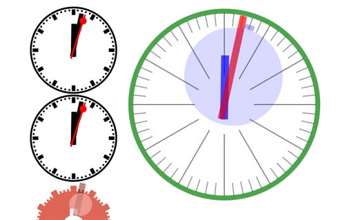 Analog Clock HTML5 Animation