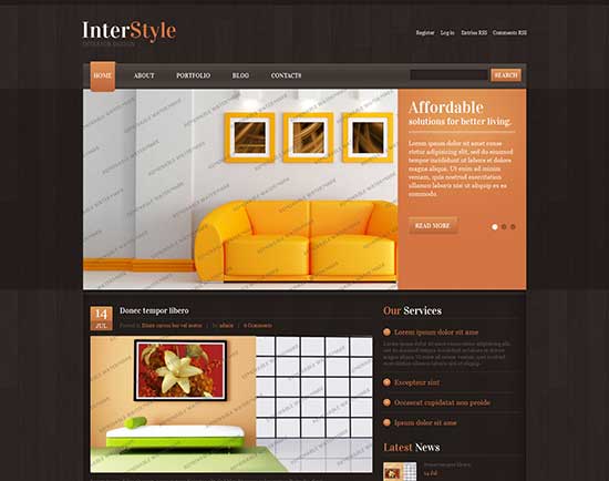 InterStyle Interior Design - Darmowa próbka WordPress