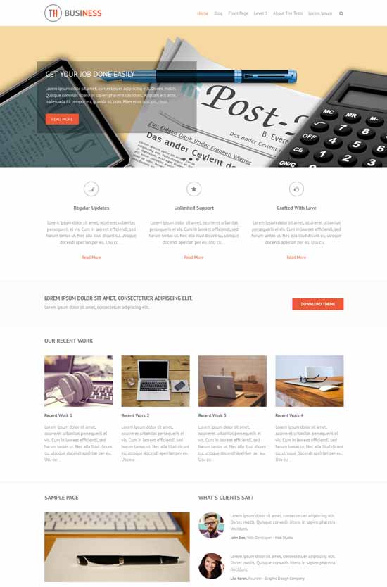 THBusiness-Free-Bootstrap-WordPress-Theme