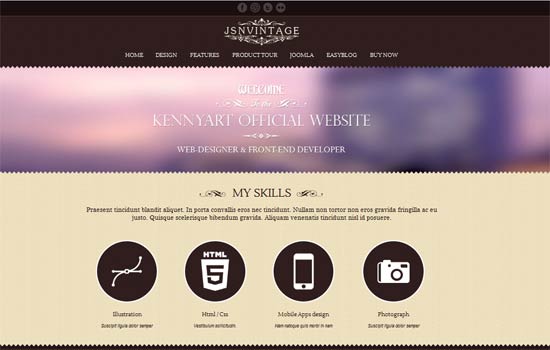 JSN Vintage joomla template