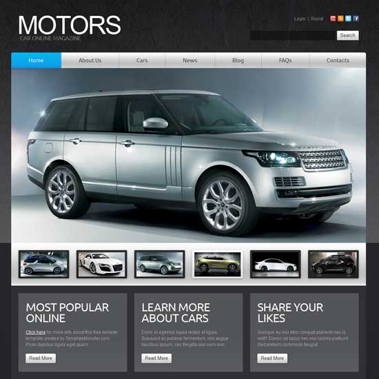 Automatic Joomla Car Template 2.5