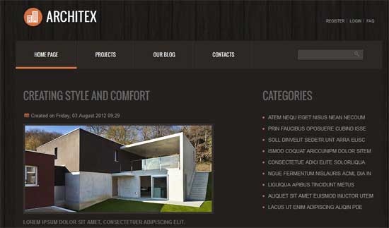 Joomla Architecture Template