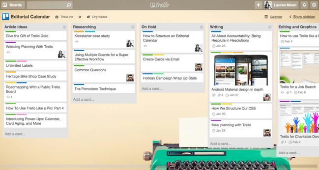 コンテンツマーケティングツール：Trello