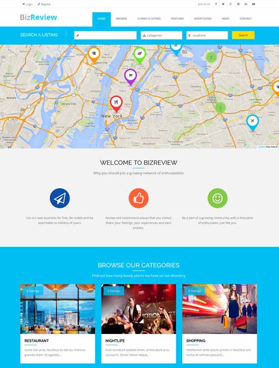 BizReview-Directory-Listing-Drupal-Theme