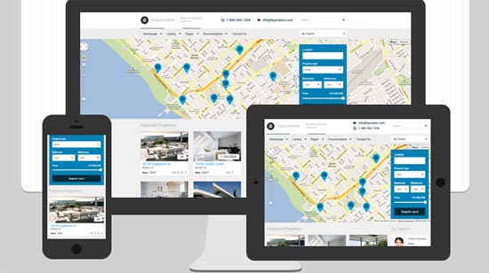 Realia - ธีม drupal อสังหาริมทรัพย์ที่ตอบสนองต่อ Retina