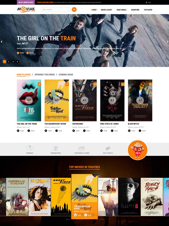 amymovie film cinema tema wordpress