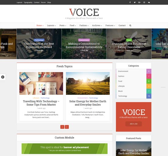 vlog video blog tema WordPress