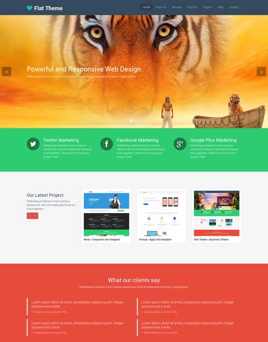 Free-Responsive-Flat-Template