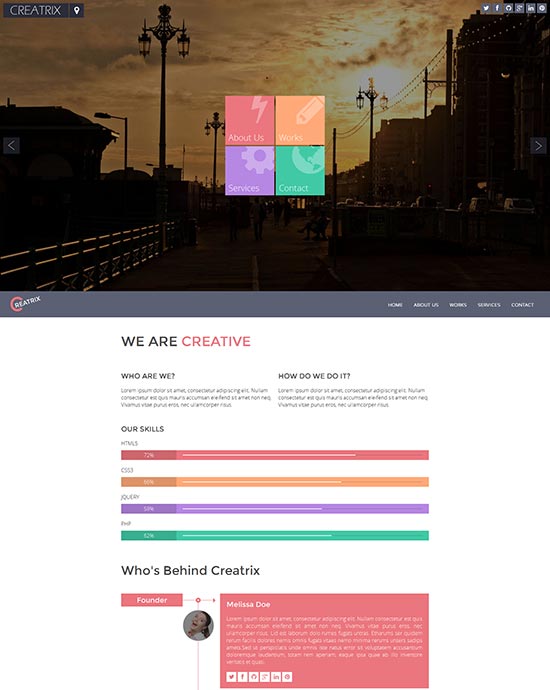 Creatrix-Flat-Responsive-Template