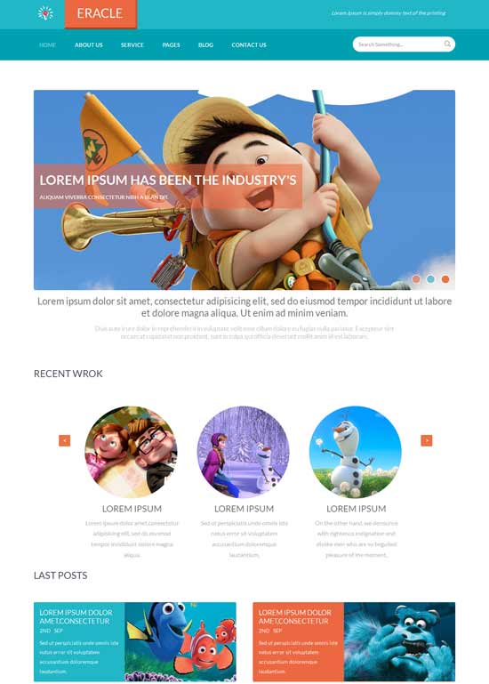 Eracle-Free-Flat-Design-Responsive-web-template