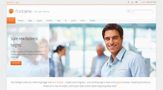 Fontaine - Responsive Consulting Joomla Templates
