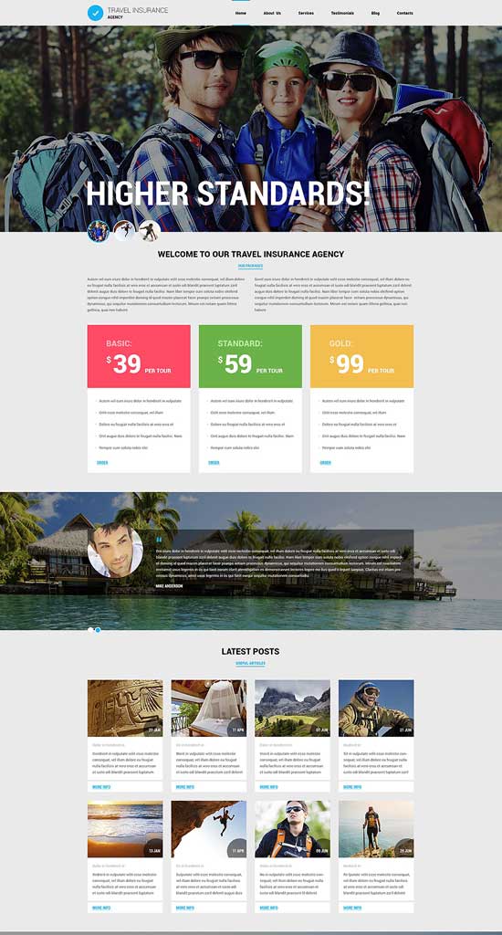 Agenzia di viaggi-Joomla-Template-53362