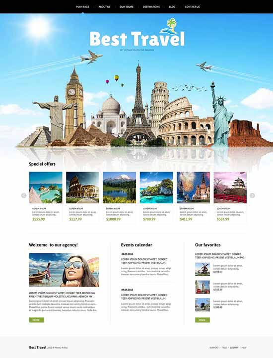 Travelling-tour-Travel-Joomla-Modello