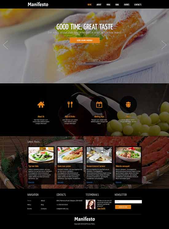 Cafe-and-Restaurant-Responsive-Joomla-Template