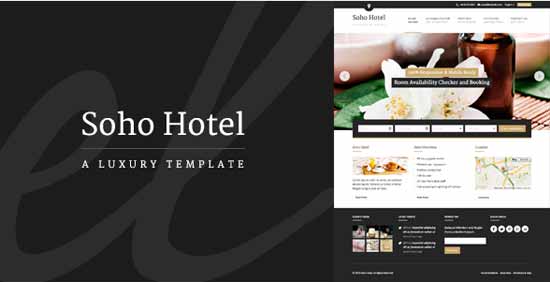 Soho Hotel - Responsive Hotel Booking WP Theme