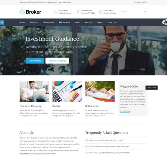 ブローカーファイナンスWordPressテーマ
