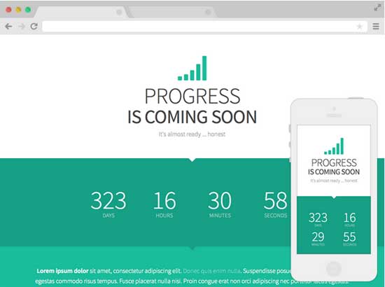 Progress-Free-Coming-Soon-Website-Template