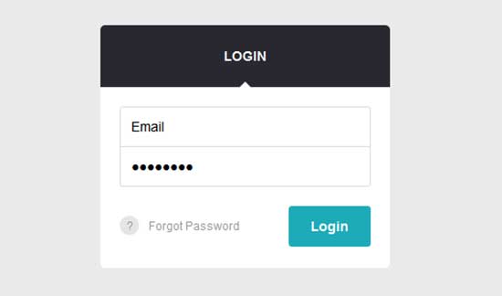 Smooth Negative Margin Login Form