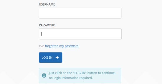 Simple Admin Theme: Login Page