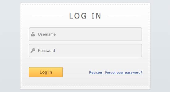 Login Form with HTML5