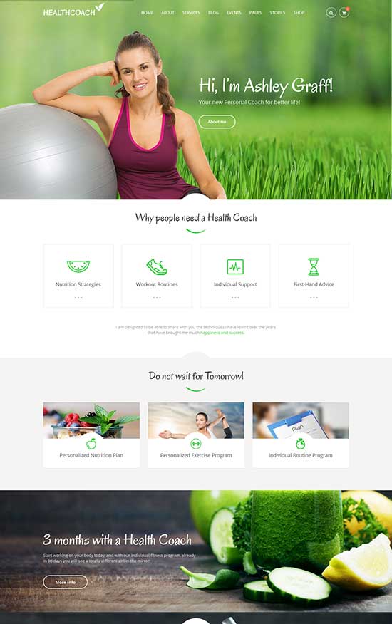 Health Coach Health WordPress Theme