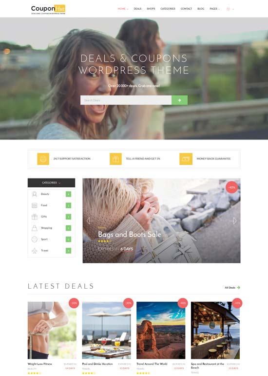CouponHut - Tema de WordPress para cupones y ofertas