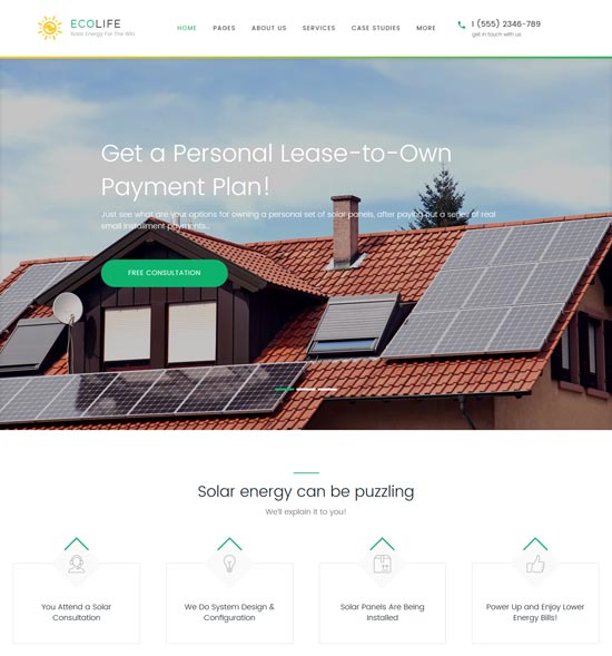 Eco Life Environment WordPress-Theme