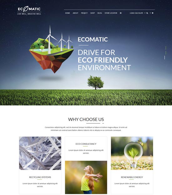 ecomatic WordPress Eco-Theme