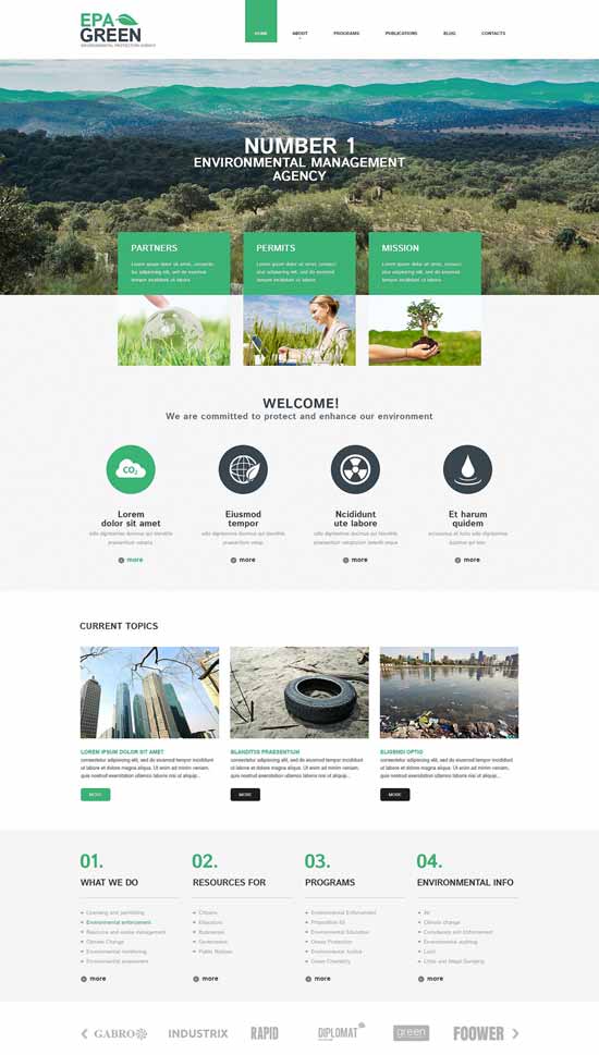 Green-Environmental-Responsive-WordPress-Theme