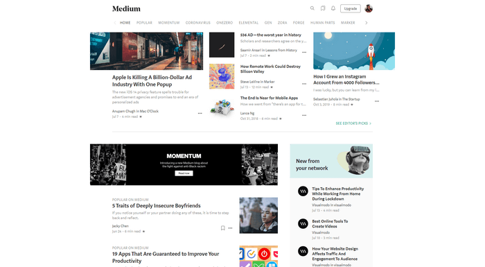 Best CMS WordPress Alternatives - Medium is a feature- centric website builder.