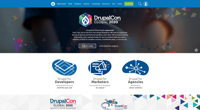 Drupal is a popular open-source content management system.