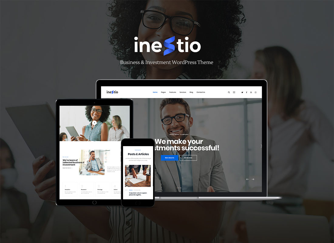 Inestio-ビジネスとクリエイティブなWordPressテーマ