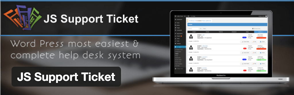 Ticket de soporte de WordPress JS Complementos de WordPress