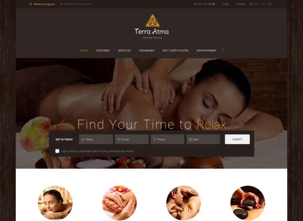 Terra Atma | Tema WordPress Spa & Pijat Salon Wellness