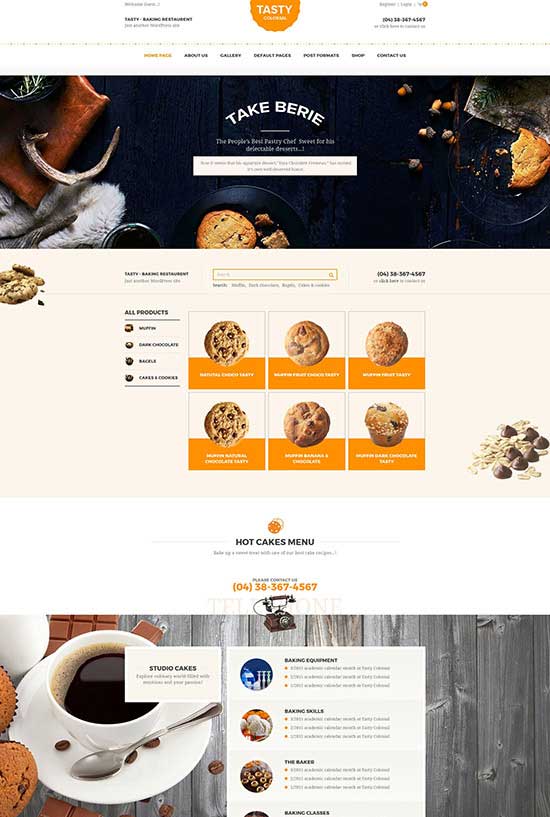 Tasty - WooCommerce 麵包店 WordPress 主題