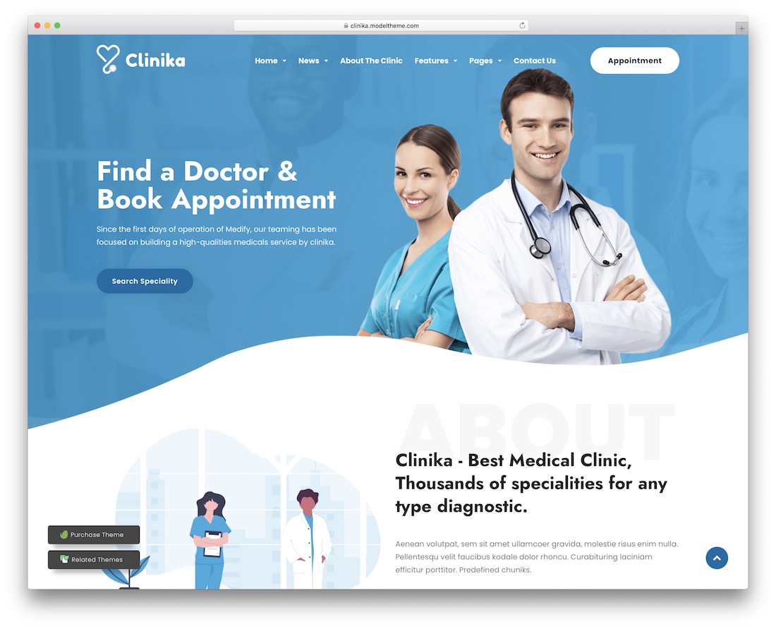 tema wordpress klinik medis