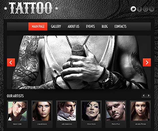 Tema de WordPress para negocios de tatuajes