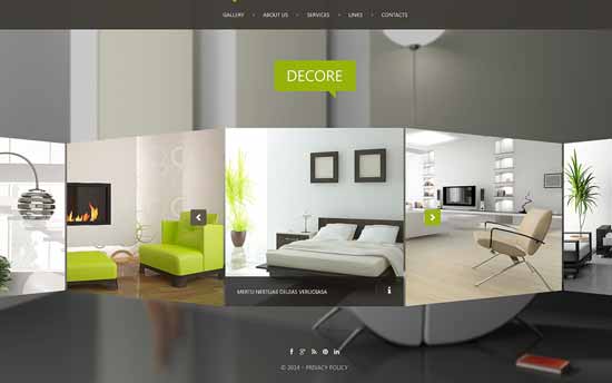 Interior-Desain-Situs Web-Templat