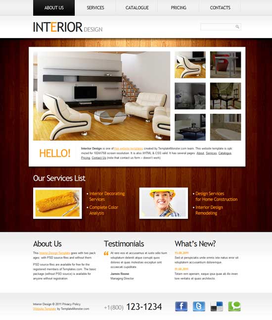 Gratis-Bersih-Interior-Desain-Website-Template