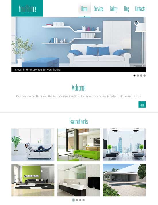 Gratis-HTML5-Desain Interior-Website-Template