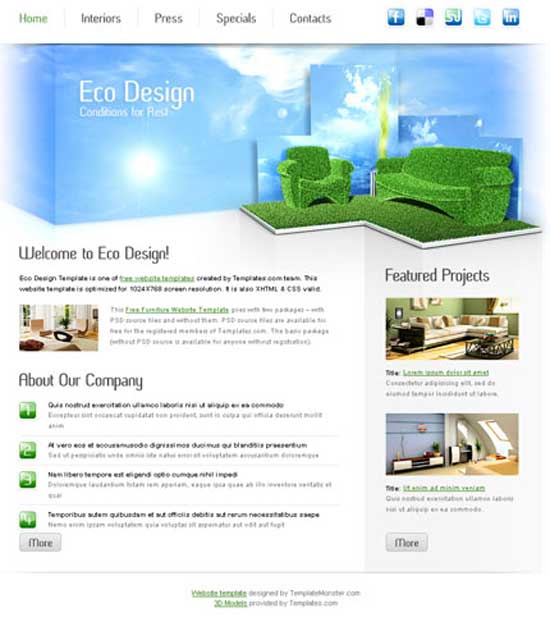 Gratis-Furniture-Website-Template