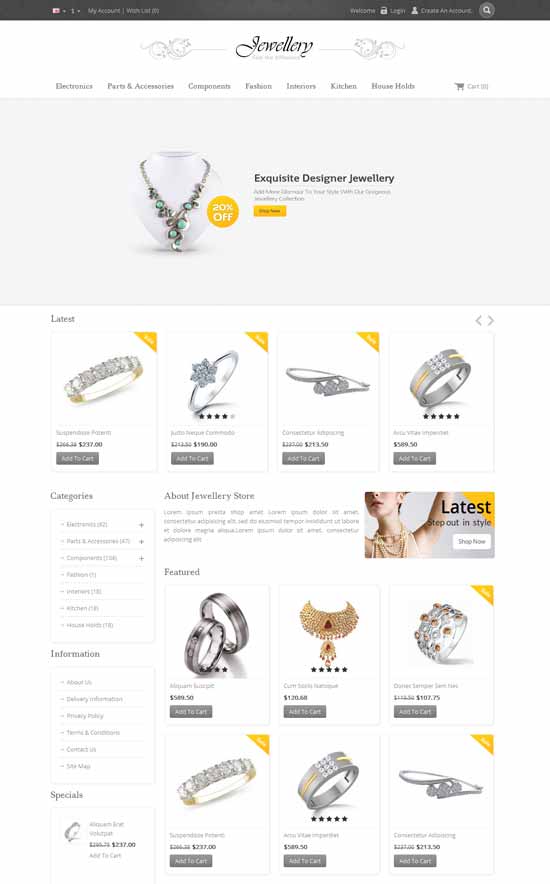 Jewellery-Opencart-Отзывчивый-Шаблон