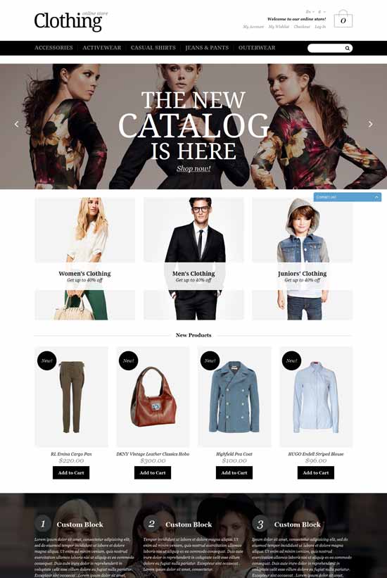 Ropa-Responsivo-Magento-Moda-Tema