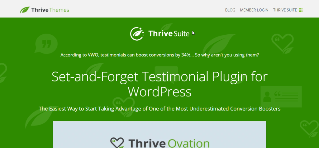 Thrive Ovation WordPress 推薦插件