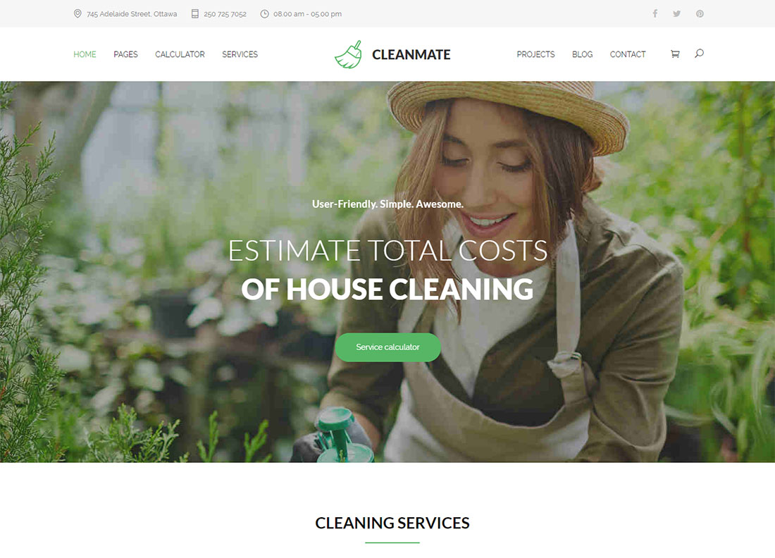 Tema WordPress Pengendalian Hama CleanMate