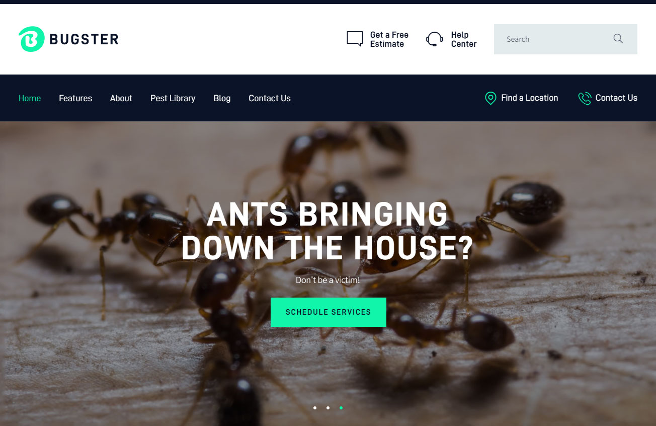Tema WordPress Pengendalian Hama Bugster