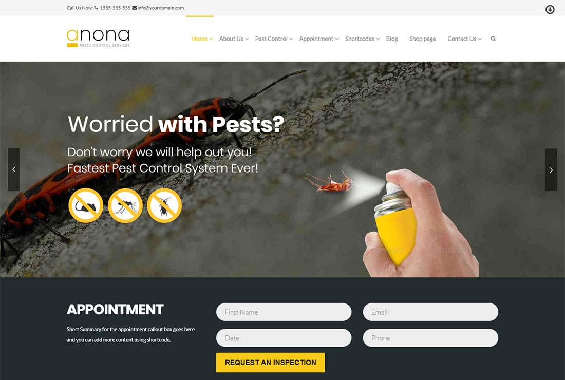 Tema WordPress Pengendalian Hama Anona