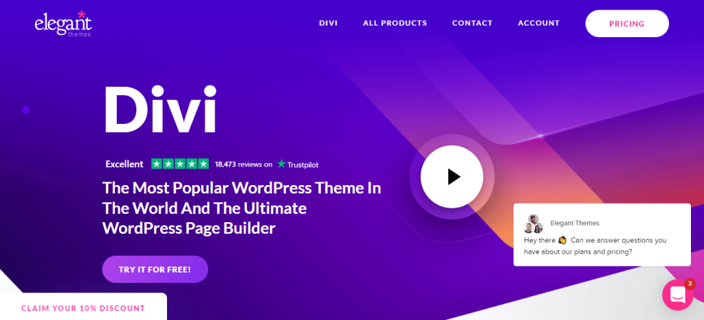 divi wordpress 頁面構建器插件